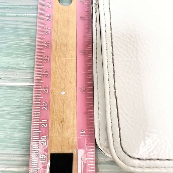 Coach White Patented Leather Clutch - Picture 12 of 12